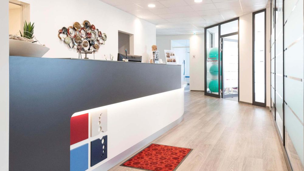 Empfang Physiotherapie Praxis Buchen